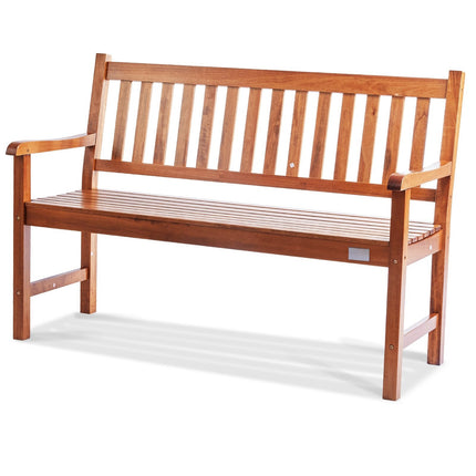 Outdoor Garden Bench, 50 Inch Wood, 800 lb Capacity