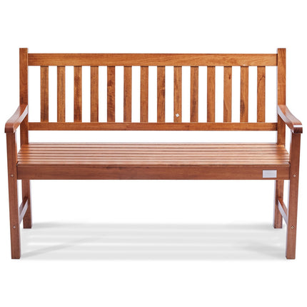 Outdoor Garden Bench, 50 Inch Wood, 800 lb Capacity