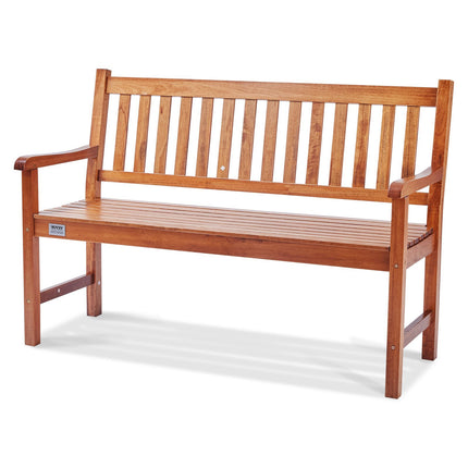 Outdoor Garden Bench, 50 Inch Wood, 800 lb Capacity