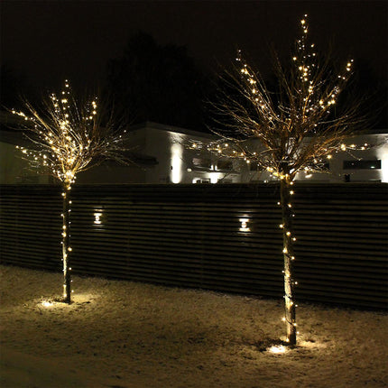 Venkovní LED světelný řetěz 20m, 200 LED, teplá bílá