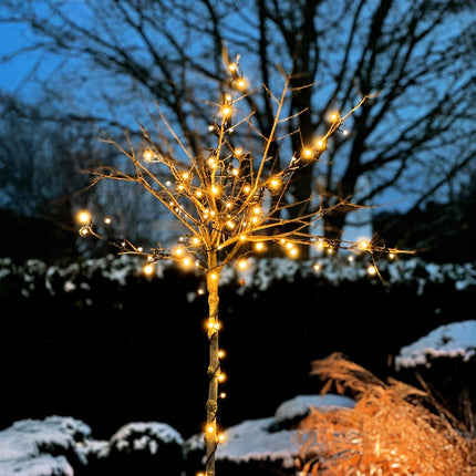 Venkovní LED světelný řetěz 20m, 200 LED, teplá bílá