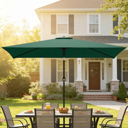 Zahradní slunečník, nastavitelný náklon, 300x200 cm