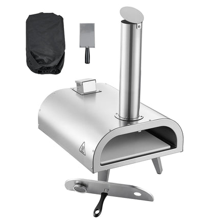 Outdoor Pellet Pizza Oven 12 Inch, Portable Thermometer