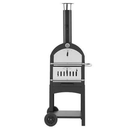 Outdoor Pizza Oven 12 Inch, 1000F, Wood-Fired Pellet