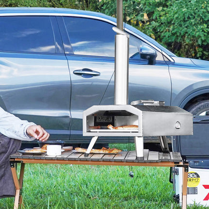 Outdoor Pizza Oven, 12-Inch, Tri-Fuel, Pizza Stone