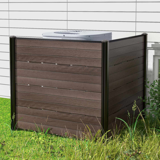 Zahradní plotová zástěna, 2 HDPE panely, 5 kolíků