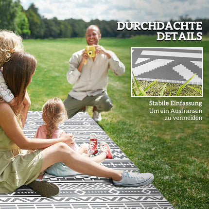 Outdoor Rug, Reversible Waterproof Polypropylene, 182x274 cm