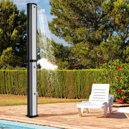 Venkovní solární sprcha, 60L, 227cm, otočná hlavice