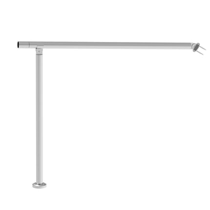Outdoor Stair Handrail 39.4 In, Stainless Steel, Silver