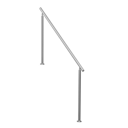 Outdoor Stair Handrail, 70.9 In Stainless Steel, Adjustable Kit