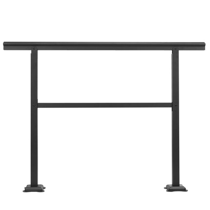 Outdoor Stair Handrail, Adjustable, Aluminum, Black