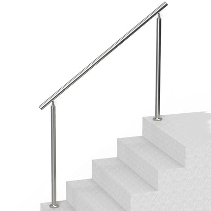Outdoor Stair Handrail Kit, 59 in Stainless Steel, Adjustable