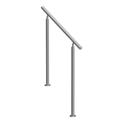 Outdoor Stair Handrail, Stainless Steel, 39.4 In Adjustable Kit