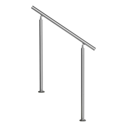 Outdoor Stair Handrail, Stainless Steel, 39.4 In Adjustable Kit