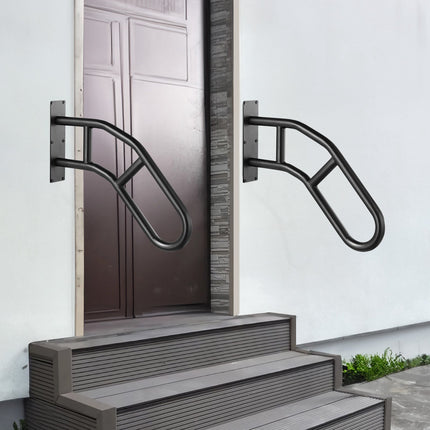 Outdoor Stair Handrails, 29 in Wall Mount, 2 Pack