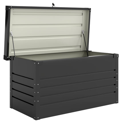 Zahradní úložný box, 450L ocel, uzamykatelný, vodotěsný