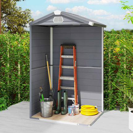 Outdoor Storage Shed, 1.1m², Polypropylene, Lockable Door