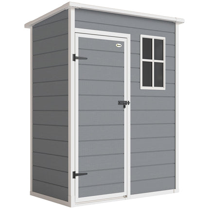 Outdoor Storage Shed, Polypropylene, Lockable Door