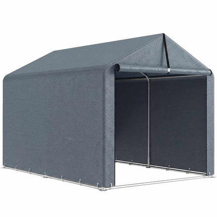Venkovní úložný stan, vodotěsná PE tkanina, 162x221.5x163 cm