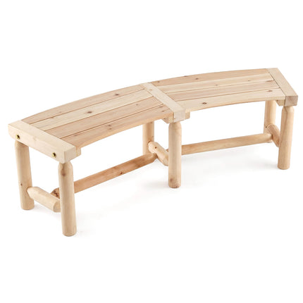 Zahradní dřevěná lavice, zaoblený design, 2-3 místa, nosnost 325kg
