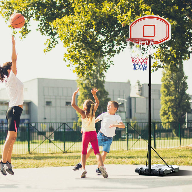 Nastavitelný přenosný venkovní basketbalový koš, 212-250 cm