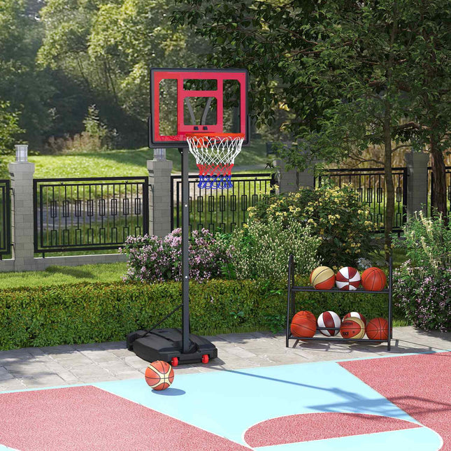 Nastavitelný venkovní basketbalový koš pro děti, 200-260 cm