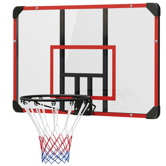 Venkovní basketbalový koš z oceli, na zeď, 113 x 61 x 73 cm