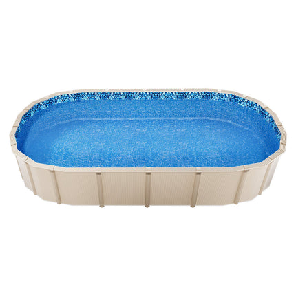 Oval Pool Liner 12 x 24 Ft, Overlap Vinyl, 48–54 In Walls