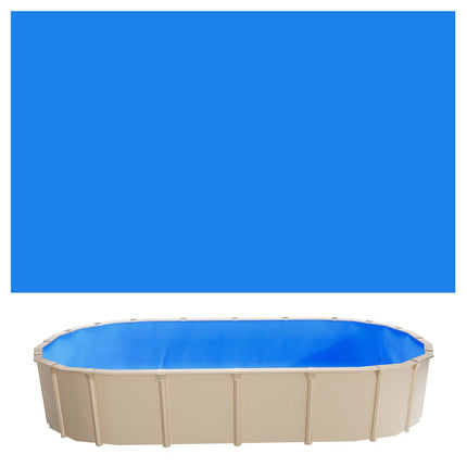 Oval Pool Liner 375 x 610 cm, Unibead, 120 cm Wall