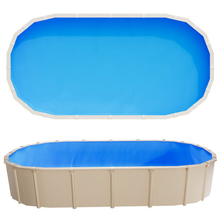 Oval Pool Liner 375 x 732 cm, UniBead, 120 cm Wall Height