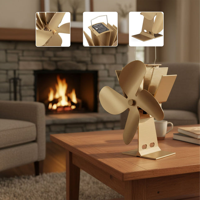 Ventilátor na kamna bez elektřiny
