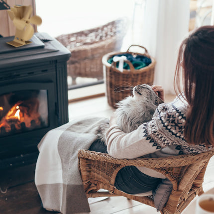 Ventilátor na kamna bez elektřiny