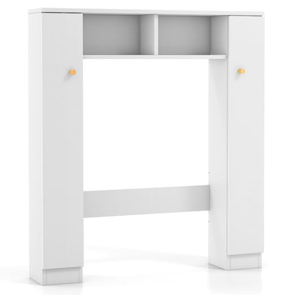 Over-Toilet Storage Cabinet, Adjustable Shelves, White