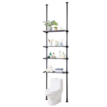 Over-Toilet Storage Rack, 4-Tier Adjustable Steel