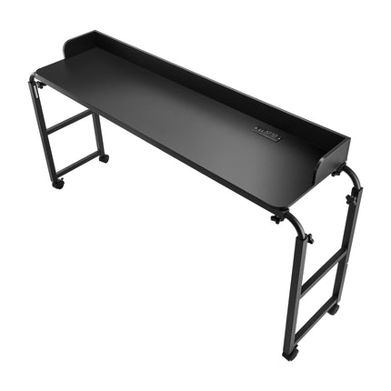 Overbed Table With Wheels, Height Adjustable, Power Outlet