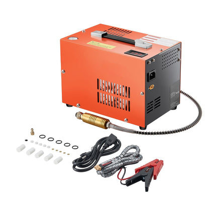 PCP Air Compressor 4500 PSI, AC-DC, Fan Cooling, Manual Stop