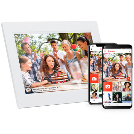 PFF-1015W 10.1" chytrý fotorámeček se softwarem FRAMEO bílý