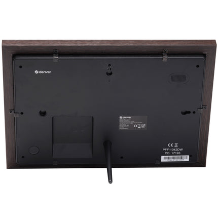 PFF-1042DW 10.1” digitální Wi-Fi fotorámeček se softwarem FRAMEO. Tmavý dřevěný rám.