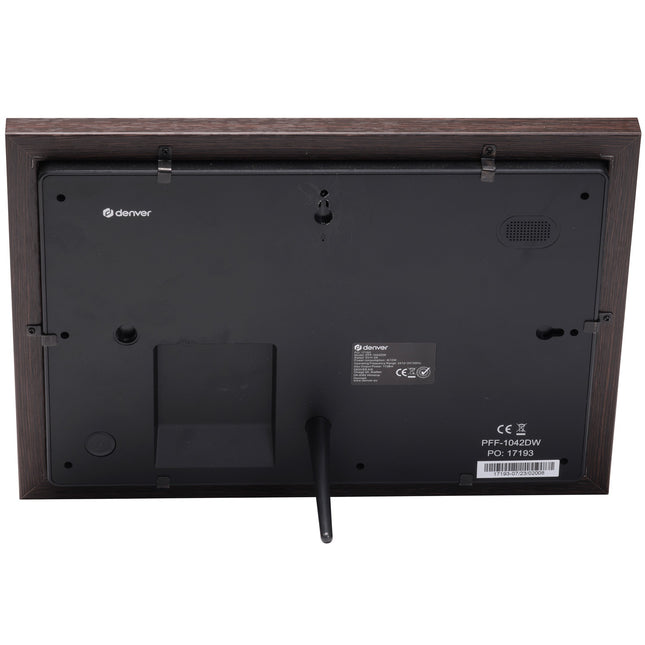 PFF-1042DW 10.1” digitální Wi-Fi fotorámeček se softwarem FRAMEO. Tmavý dřevěný rám.
