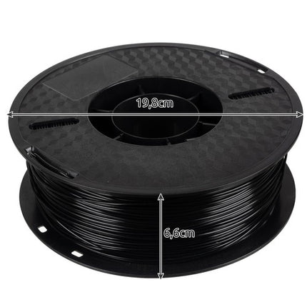 PLA 3D filament 1kg 1.75mm - černý Malatec 22040