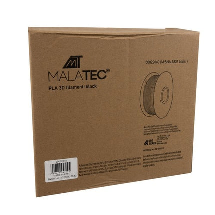 PLA 3D filament 1kg 1.75mm - černý Malatec 22040
