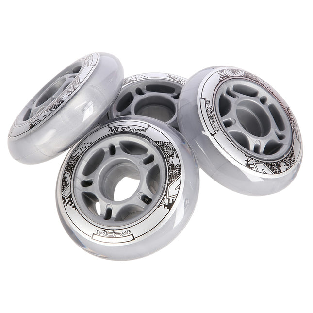 PU 82A průhledná kolečka na skateboard, 90x24mm, 4 ks