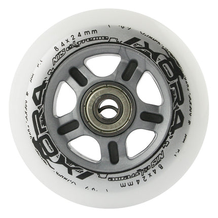 PU 84x24 82A černá kolečka na inline brusle (4 ks)