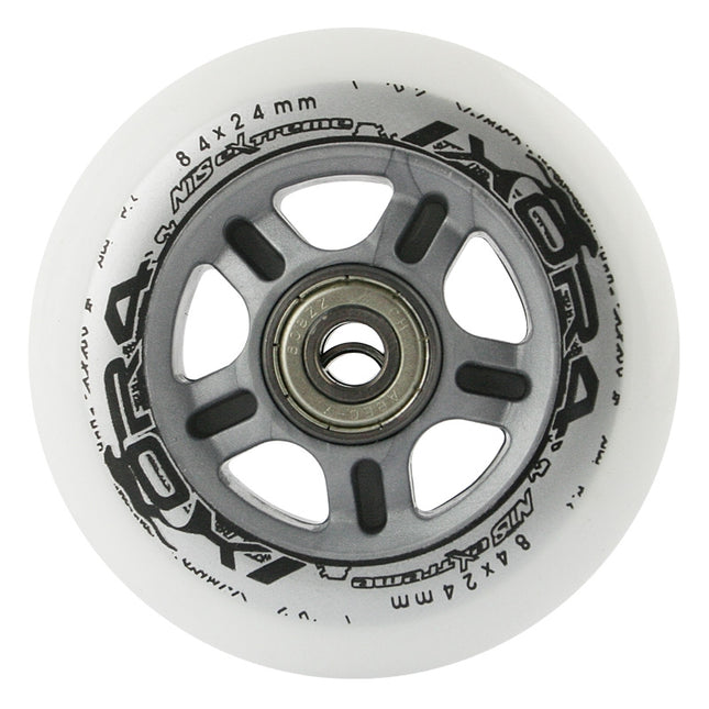 PU 84x24 82A černá kolečka na inline brusle (4 ks)