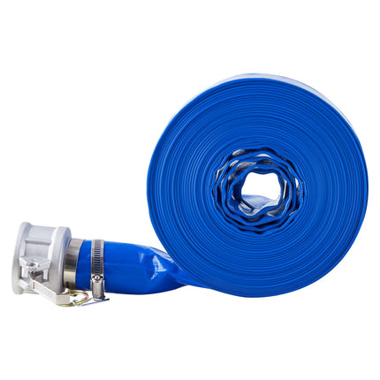 PVC Backwash Hose 3 In x 50 Ft with Camlock and Clamps