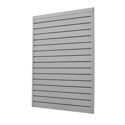 PVC Slatwall Panels 4x4 ft, Grey, 4-Pack, Garage