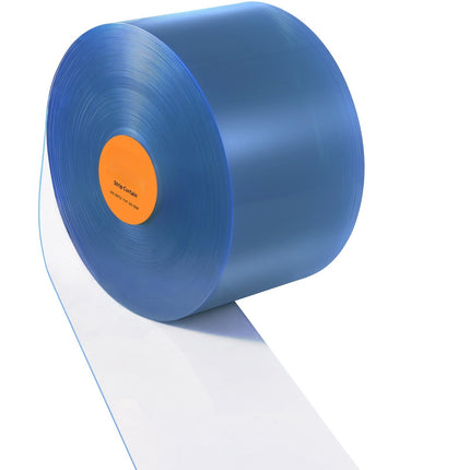 PVC Strip Curtain Roll, Clear, 164 Ft x 8 In, 2 mm
