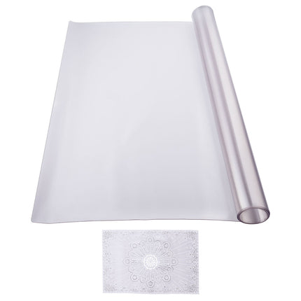 PVC Table Protector 42 x 60 in, 1.5 mm Frosted, Waterproof
