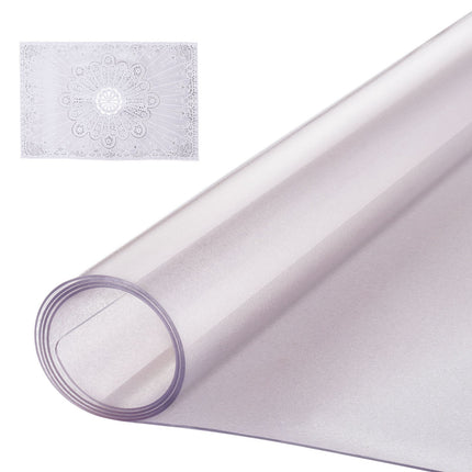 PVC Table Protector 42 x 60 in, 1.5 mm Frosted, Waterproof