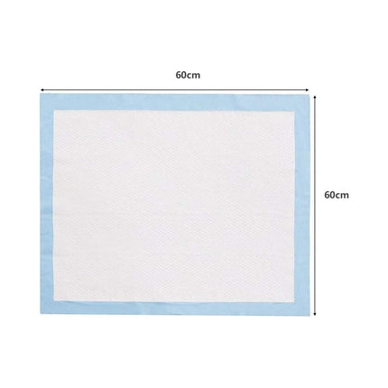 Sada 100 tréninkových podložek pro psy s nepromokavým 5vrstvým designem, podložky pro štěňata 60 x 60 cm